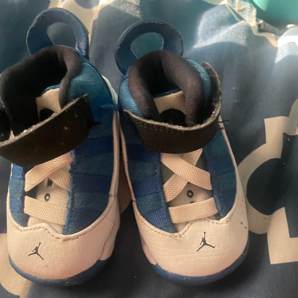 Nike Kids Blue and White Sneakers